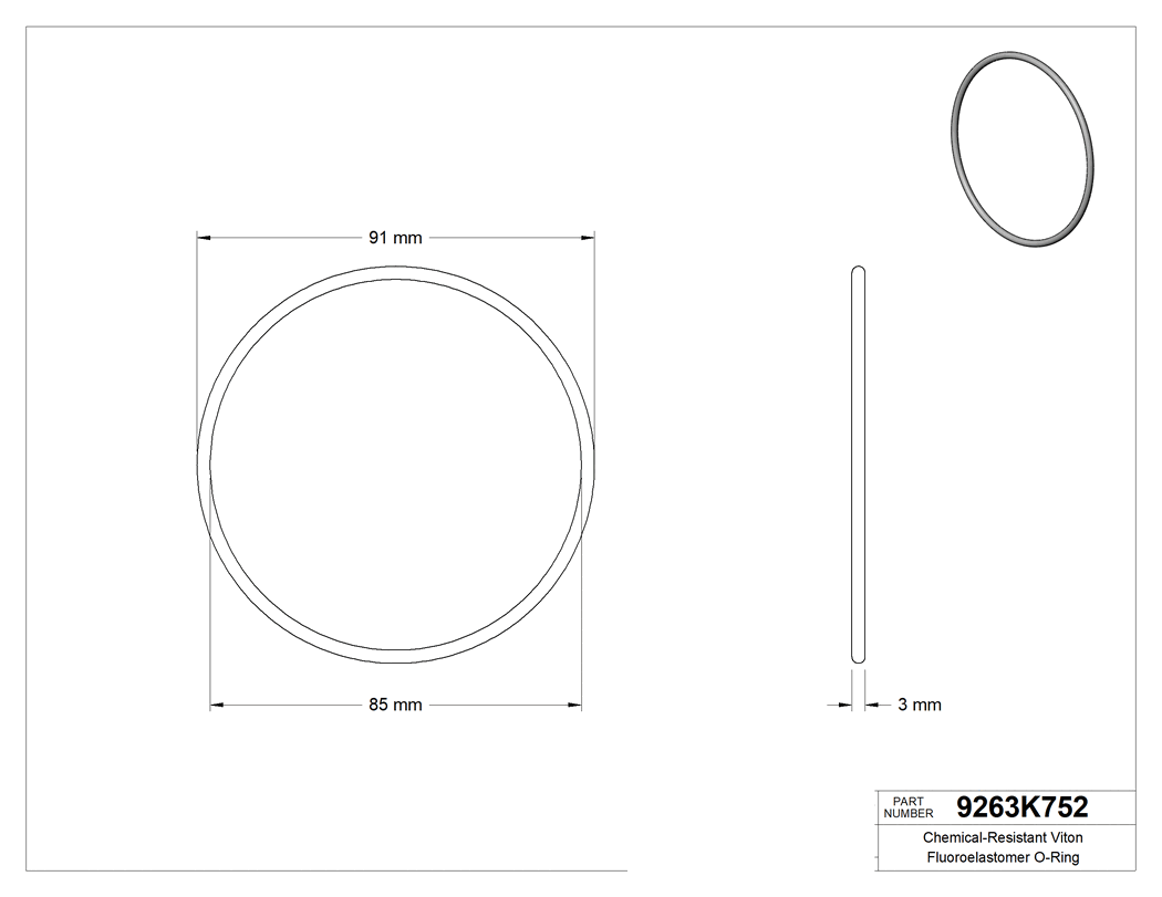 Technical drawing - 9263K752